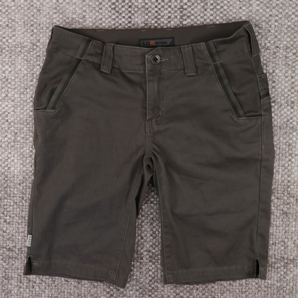 5.11 Tactical Shorts Womens 2 Olive Green Good Multi-Pocket Utility Outdoor